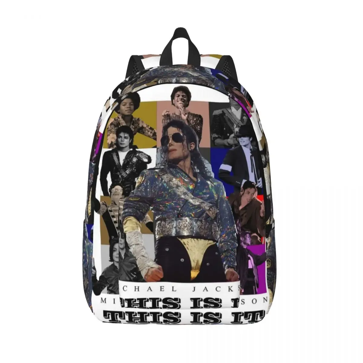 michael jackson dancing sac à dos pour étudiants, sac d'école, sac à dos de randonnée, sac de voyage pour hommes et femmes, sac à bandoulière