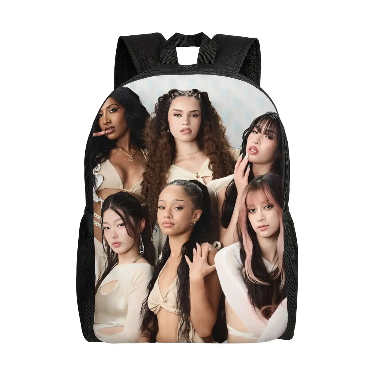 sac à dos katseye kpop pour hommes, femmes, adolescents, lycéens, sac à dos d'affaires, sacs en toile pour l'université, durables
