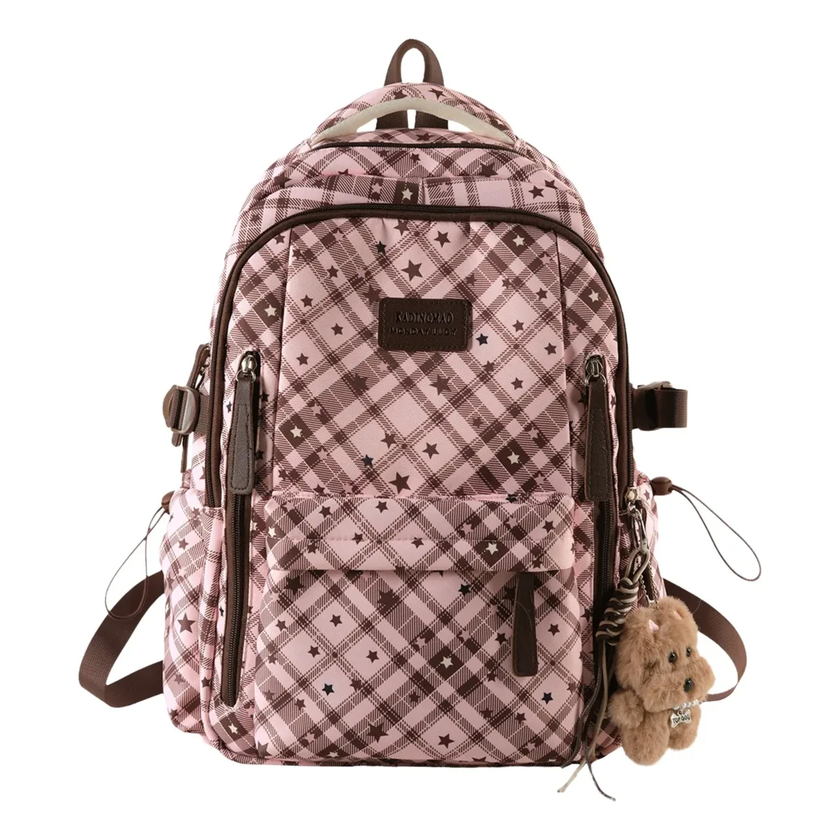 sac à dos scolaire grande capacité style coréen pour jeunes filles du collège, sac à dos de navetteur, sac à dos de campus en nylon pour jeunes, capacité 20-35l