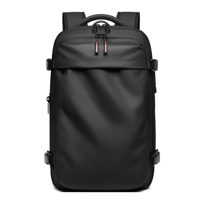 sac à dos de voyage pour hommes, sac à dos à compression sous vide pour ordinateur portable de 17 pouces, sac à dos d'affaires de grande capacité, sac à dos de camping, sac à dos de randonnée extensible