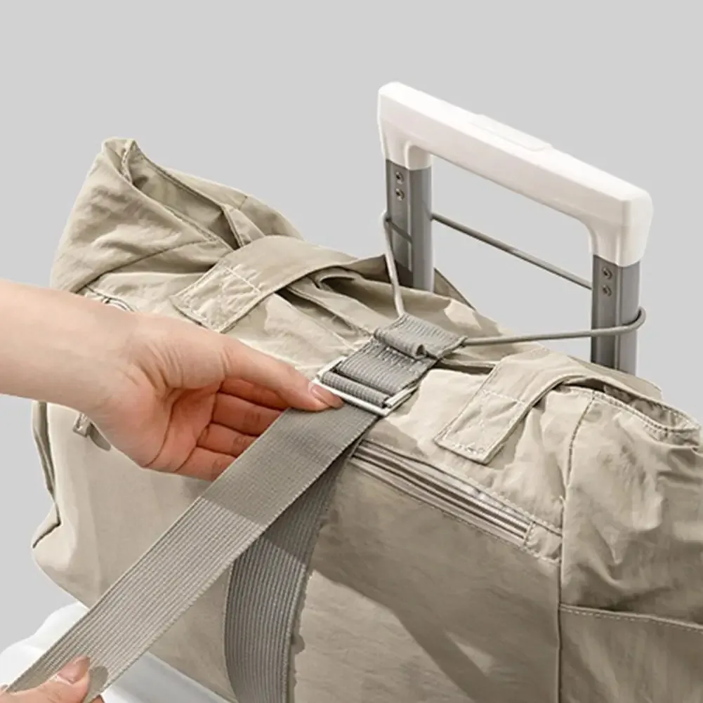 sangle réglable pour valise, support de sac pour bagages de voyage à roulettes, sangle de transport mains libres avec boucle détachable