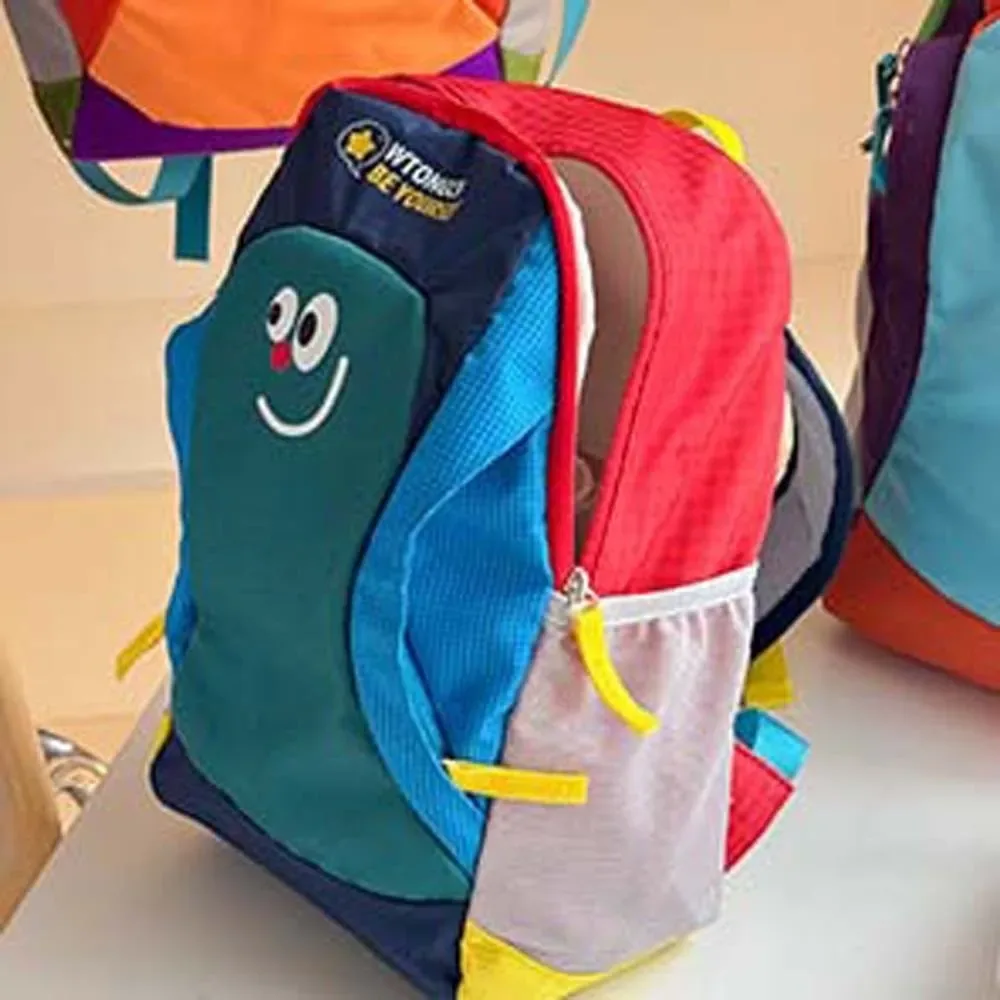 sac à dos ergonomique en tissu oxford pour enfants, sac à livres de maternelle à motif de dessin animé, sac à dos léger et durable, colorblock, pour étudiants