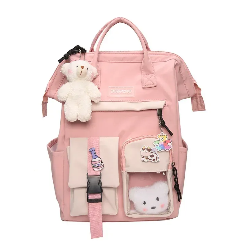 2026 sac à dos femmes couleur bonbon sacs à dos d'ordinateur portable mignon kawaii sacs de lycée pour adolescente japonais voyage camping sac à dos