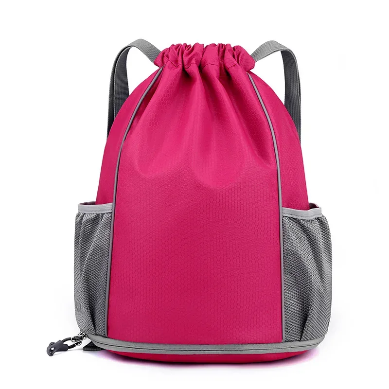 sac à dos de perles de logo personnalisé, sac wstring de proximité, sports de plein air, basket-ball, marathon, impression, cadeau