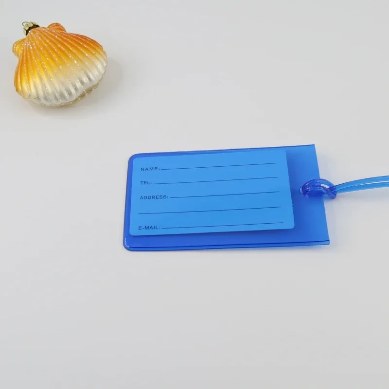 étiquette de bagage de voyage en pvc souple, 10 pièces, couleur avion, silicone, vente en gros, accessoires d'étiquette de valise, nom de sac, manchon de carte d'étiquette d'air