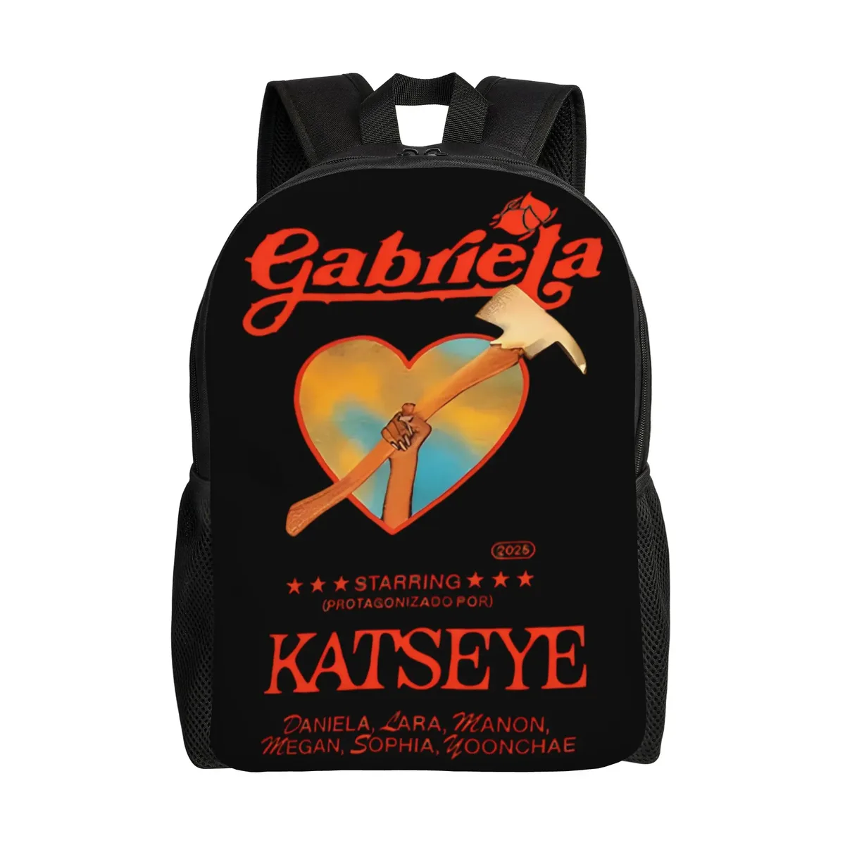 sac à dos katseye kpop pour hommes, femmes, adolescents, lycéens, sac à dos d'affaires, sacs en toile pour l'université, durables