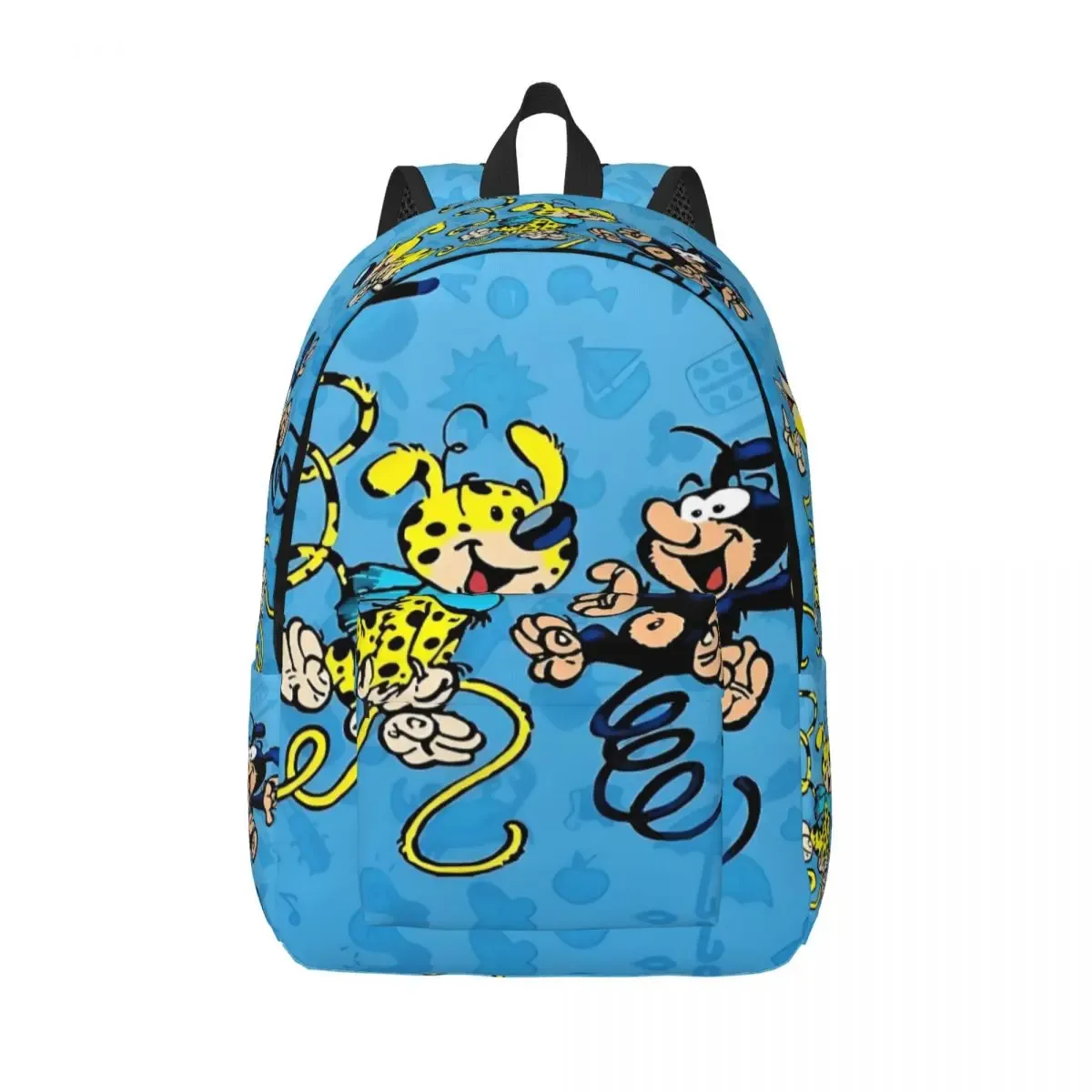 sac à dos en toile de bain familial marsupilami personnalisé pour femmes et hommes, sac à livres décontracté pour l'école et l'université, sacs de personnages de dessins animés