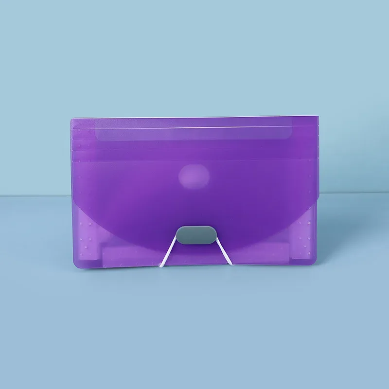 mini sac de rangement pour accordéon a6, multifonctionnel pp étanche, sac de rangement pour reçus et factures, clip pour documents, 7 compartiments étanche