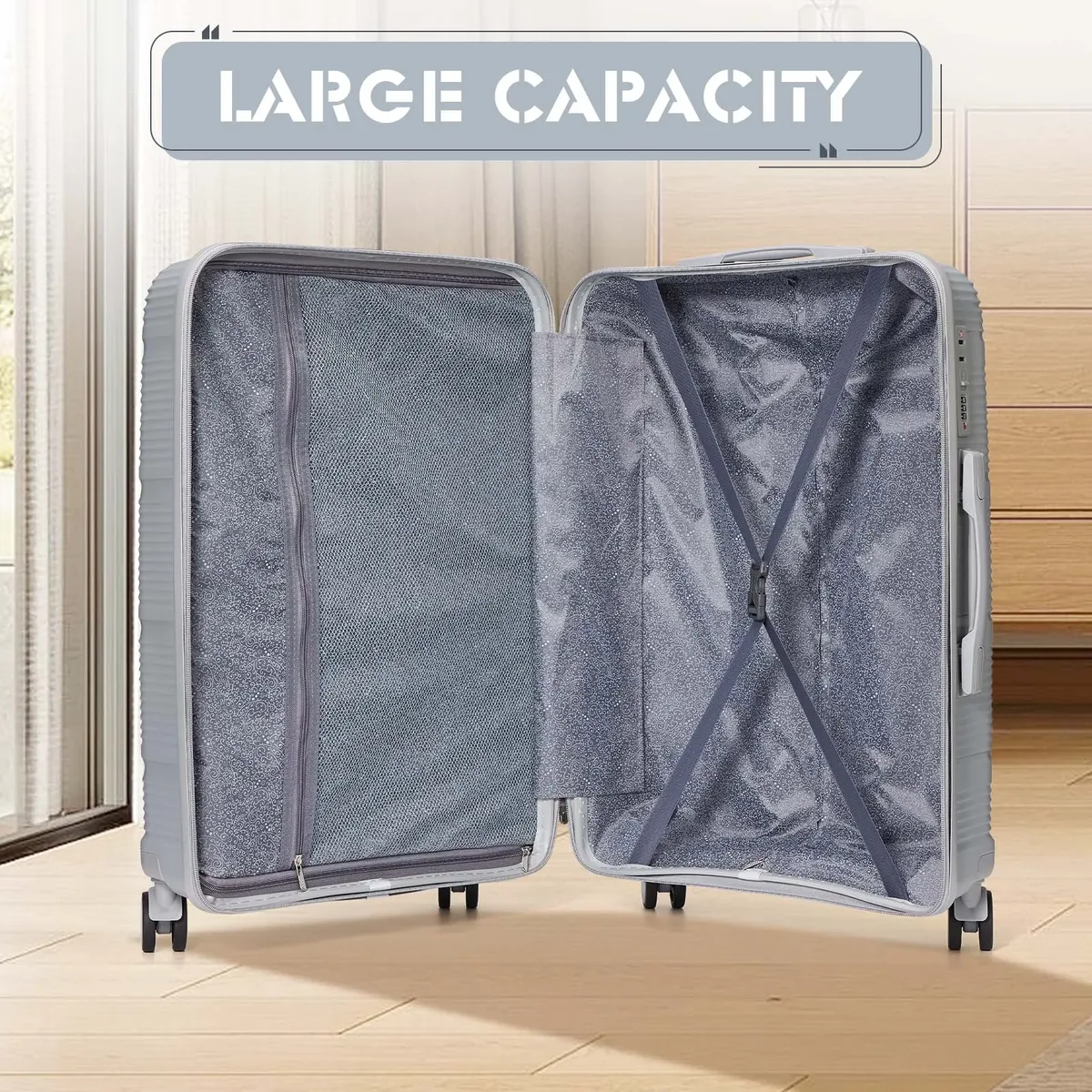 valise de cabine grande valise de voyage boîte de voyage d'embarquement, boîtier de chariot de voyage roulant, valise à bagages à main
