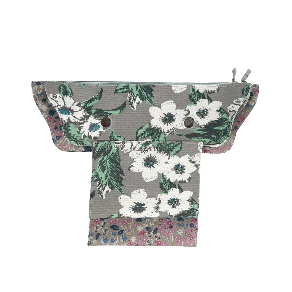 nouvel organisateur intérieur en tissu de toile à motifs floraux, grande capacité, pour sac obag classic standard mini, accessoire pour sac obag