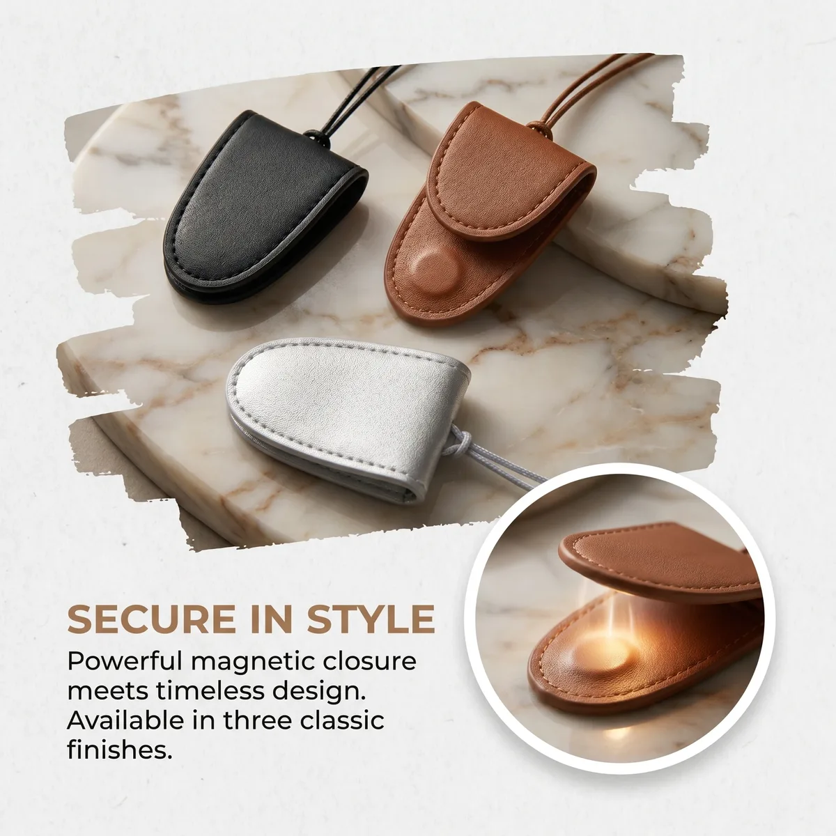 sac de rangement portable en cuir pu à suspendre autour du cou pour lunettes, chaîne anti-perte, étui de voyage pour lunettes de soleil pour hommes et femmes