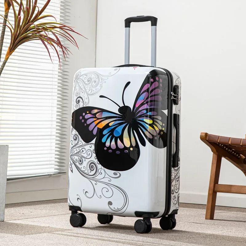 valise de voyage à roulettes de grande capacité de 20 pouces avec verrouillage par mot de passe pour les vacances et les voyages d'affaires