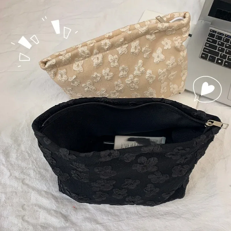 mignon floral petit frais voyage sac cosmétique femme pochette sacs de lavage mode femmes maquillage stockage trousses de toilette nécessaire