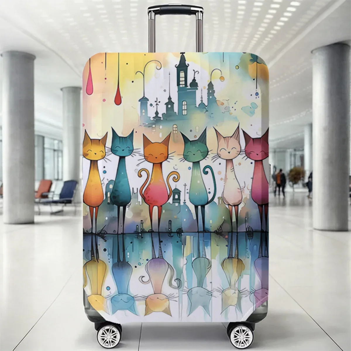 housse de protection pour bagages avec imprimé de dessin animé