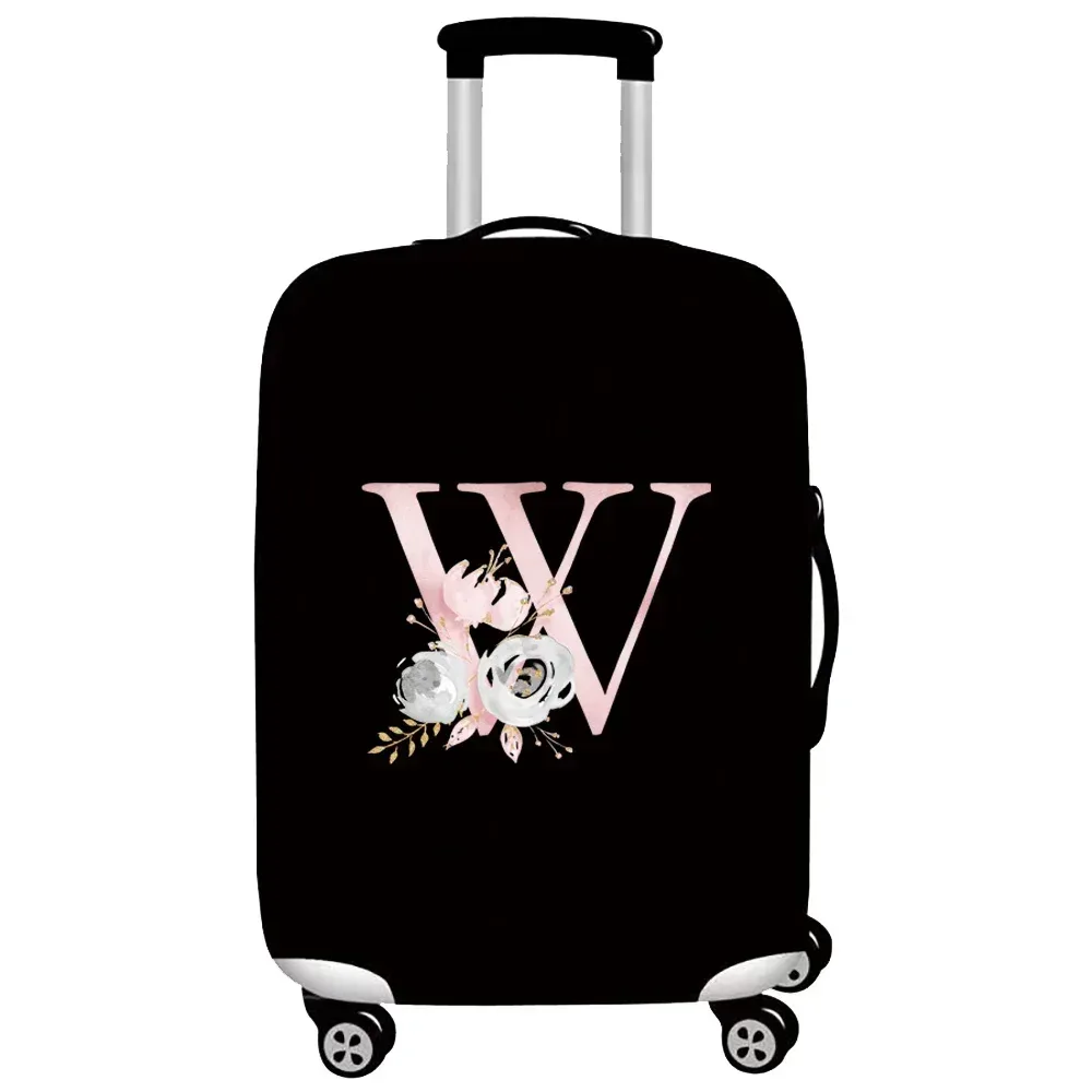 optics-juste de protection élastique pour bagages, housses de valise trempées, housse de chariot, accessoires de voyage, série pink flower, 18 "-32"