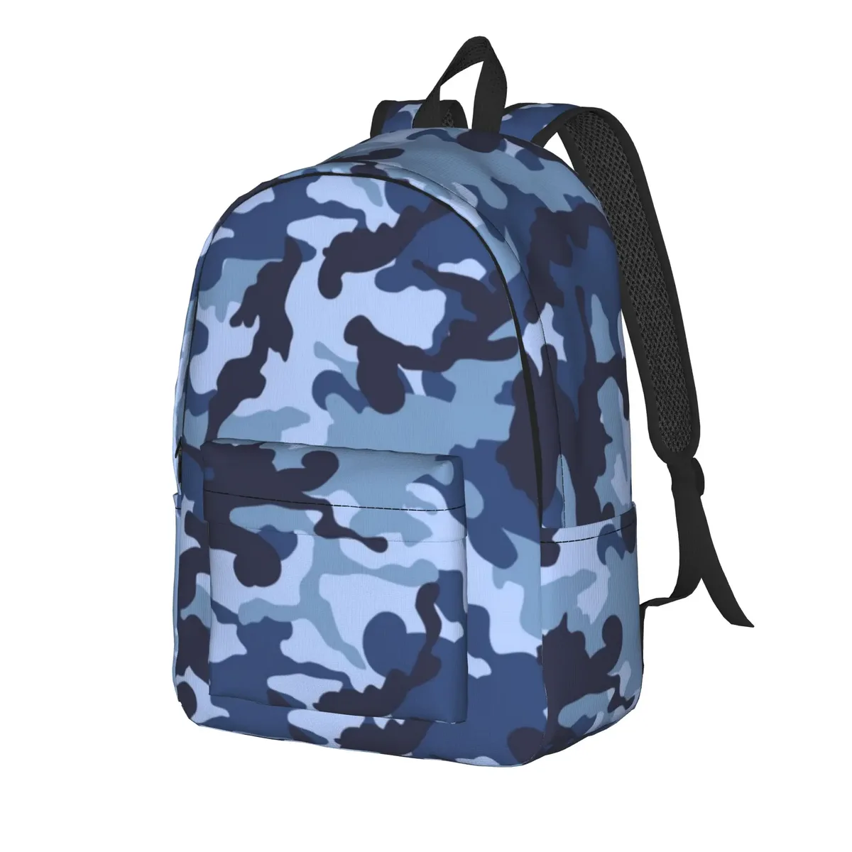 sac à dos camouflage bleu marine, motif camouflage, sac à dos de sport, pour étudiants, travail, militaire, pour hommes et femmes, sacs en toile pour ordinateur portable