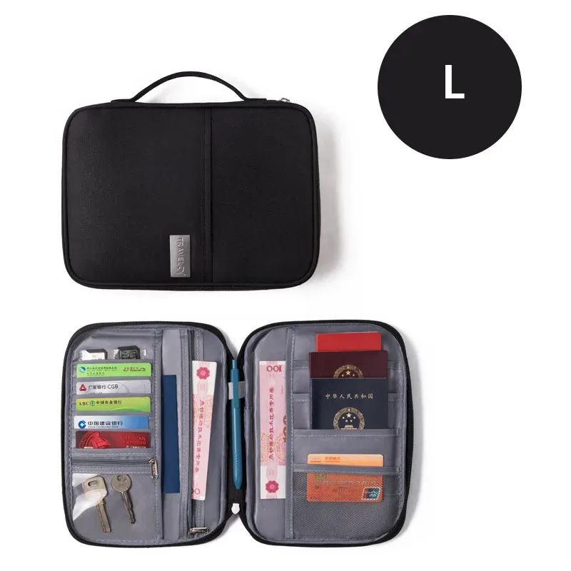 porte-passeport familial pour femmes, organiseur de documents de voyage, porte-cartes de crédit imperméable
