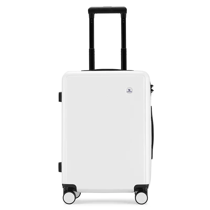 ensemble de 1 valise trolley légère de 16/20/24 pouces aux couleurs macaron, grande capacité, roues universelles et support pour téléphone, idéale pour les courts séjours, les vacances et les voyages en famille