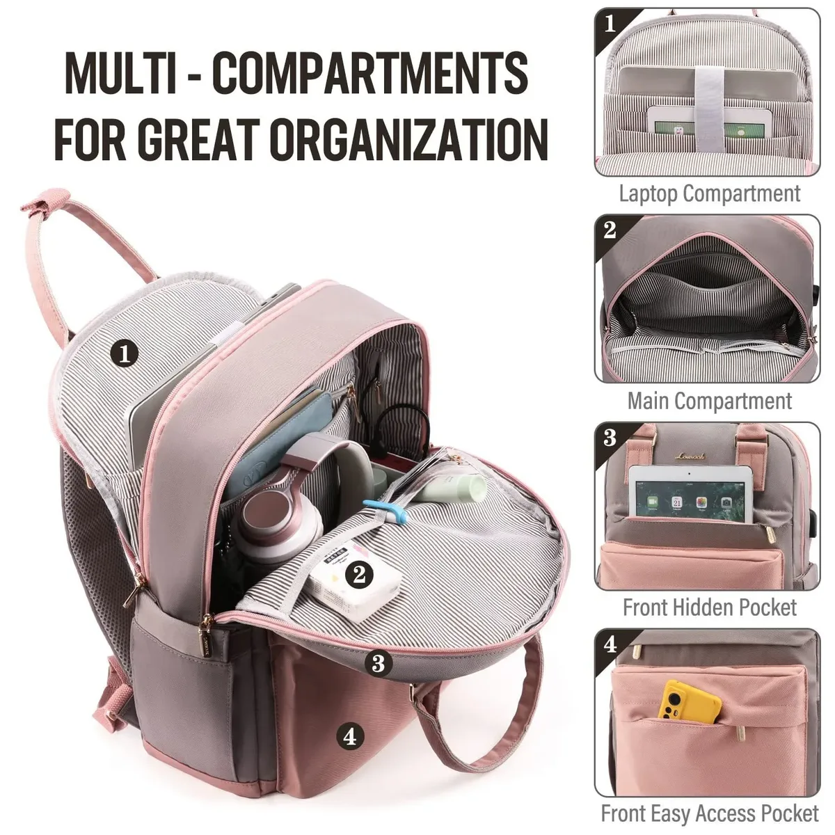 2025 nouveau sac à dos pour femmes mode grande capacité pochette d'ordinateur sac à dos de voyage portable sac pour hommes