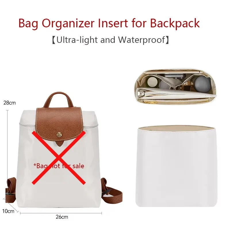 organisateur de sac à dos longchamp, sac étanche, rangement léger, support de sac en papier dupont, accessoires