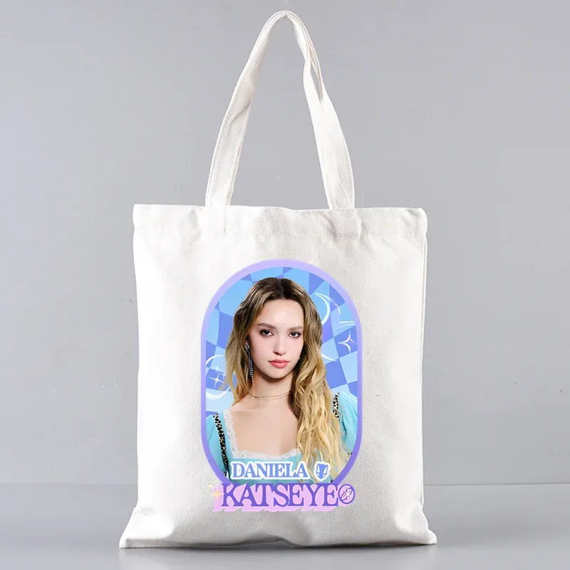 katseye sacs à main mode sac à main toile sac fourre-tout dames sac à bandoulière décontracté sacs à provisions réutilisables