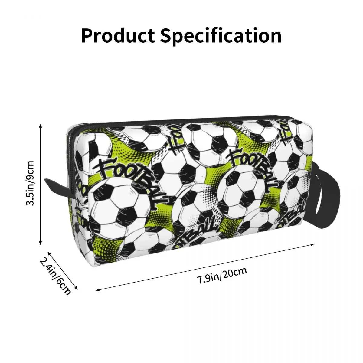trousse de toilette étanche football dehors iksoccer pour femme, trousse à cosmétiques, trousse de maquillage, trousse de voyage