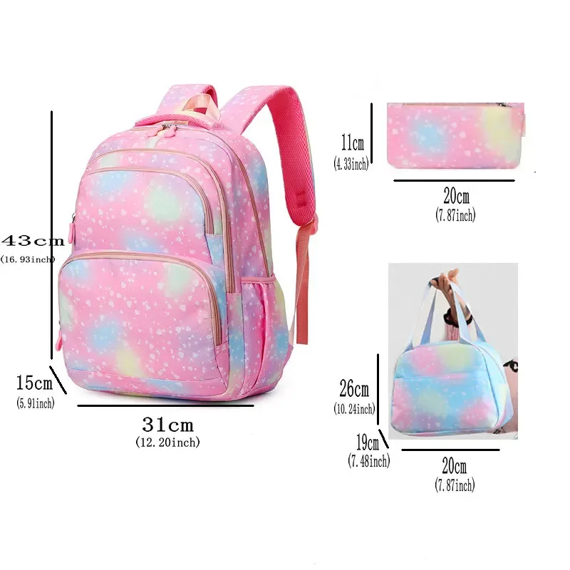 lot de 3 sacs à dos kpop demon hunters, cartable de dessin animé pour adolescents, sac d'étudiant, sacoche pour ordinateur portable et livres, sac de voyage, mochilas