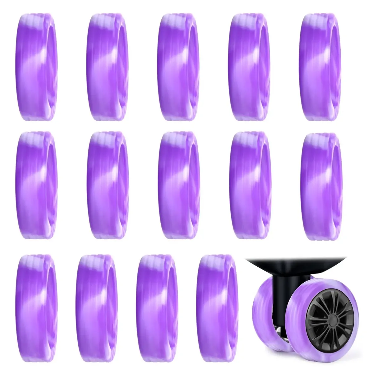 couvre-roues de bagages en silicone, 4-40 pièces, couvre-roues de valise, protecteur de roue de bagages, accessoires robustes et résistants au bruit