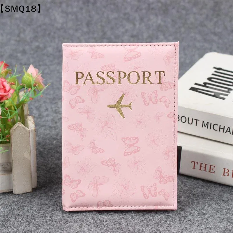 Housse de passeport en cuir PU pour hommes et femmes, organisateur, porte-cartes de protection, couvertures de documents d'identité, étui de passeport de voyage, 1 pièce【SMQ】