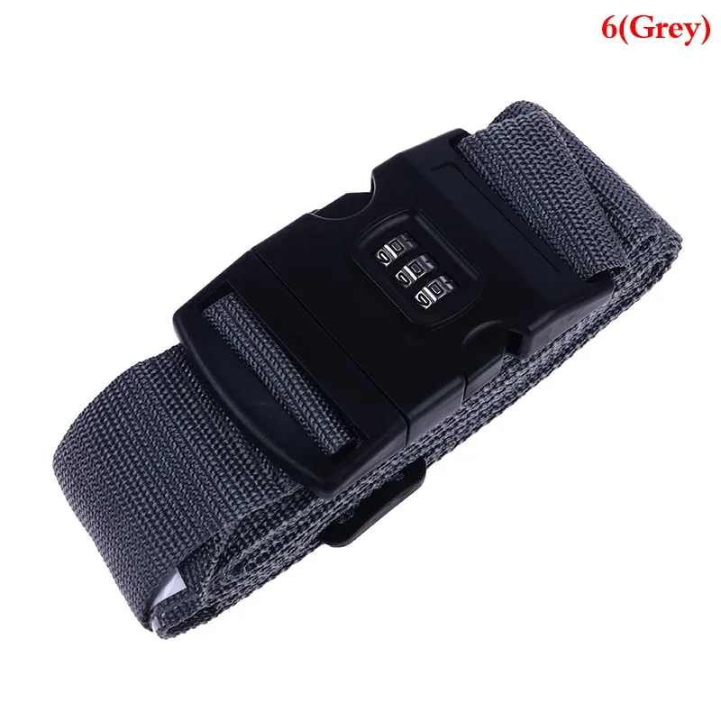 sangle de bagage en nylon à verrouillage par mot de passe, ceinture croisée, emballage réglable, sangle de bagage de voyage, environnement, 3 chiffres, 4.2m