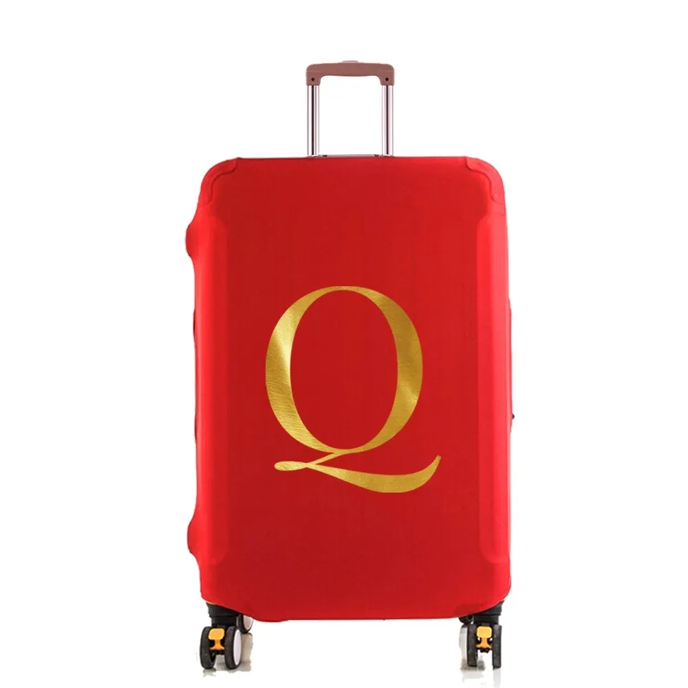 housse de protection élastique pour valise, housse anti-poussière tendance pour bagages à roulettes de 18 à 28 pouces, avec impression de nom, accessoires de voyage