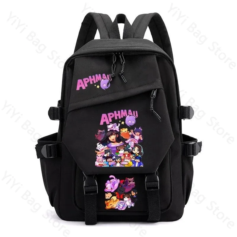 sac à dos aphmau, sac à dos d'école de grande capacité pour étudiants, sac à dos de voyage léger et durable en nylon pour garçons et filles