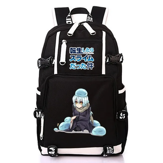 sac à dos d'école kawaii de l'anime that time i got reincarnated as a slime pour adolescentes et adolescents, sac à dos léger en oxford pour ordinateur portable