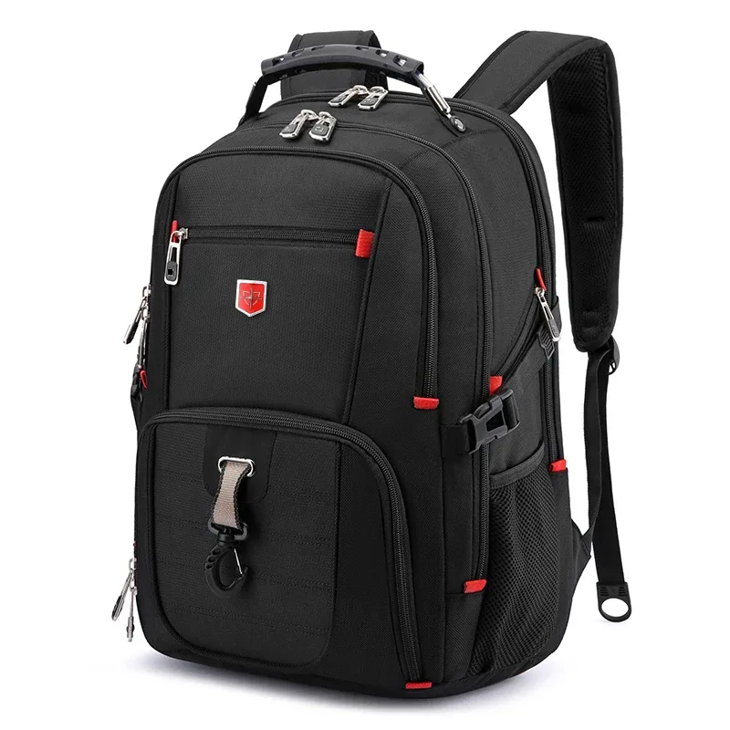 sac à dos suisse imperméable pour hommes, sacs à dos pour ordinateur portable 15.6/17 pouces, sacs de voyage scolaires, sac à dos d'affaires de grande capacité, mochila