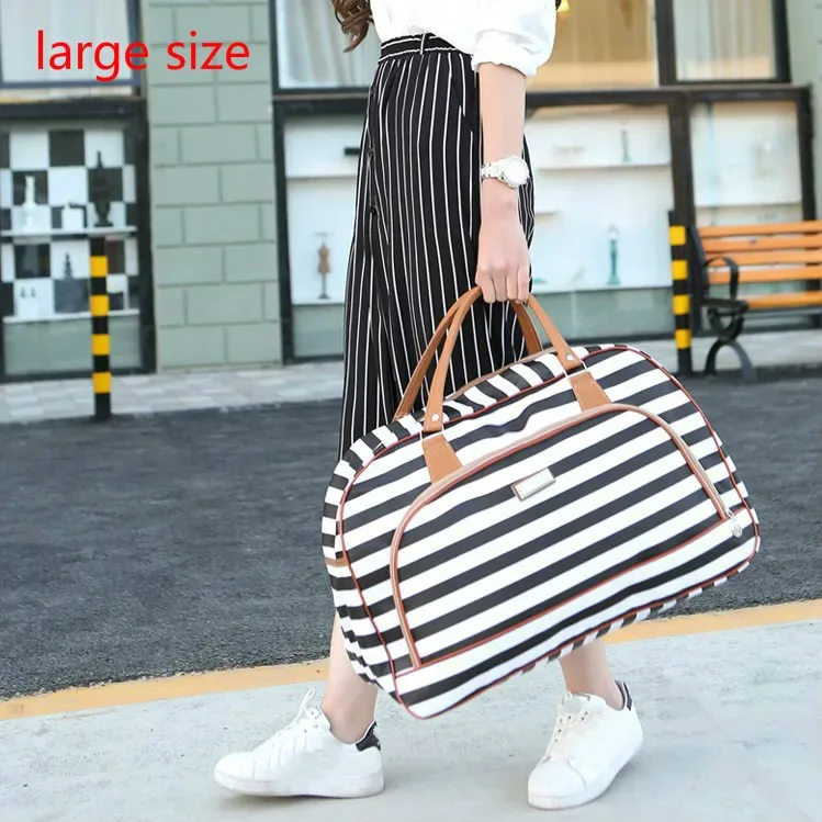 sac polochon de voyage en cuir pu pour femmes et hommes, sac de voyage étanche de grande capacité, sac de bagage multifonction à fermeture éclair, offre spéciale