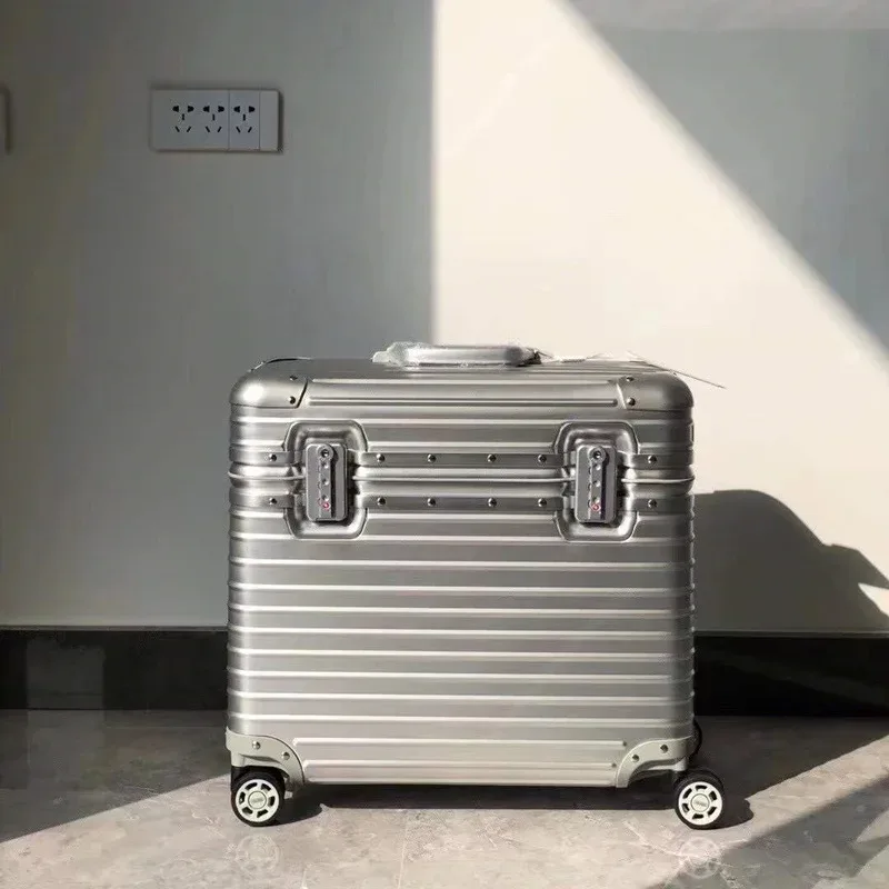 tout en alliage d'aluminium et de magnésium, bagage du capitaine, boîtier pour appareil photo à rabat supérieur, valise de cabine 18/20 pouces, boîtier de chariot 22/24 pouces