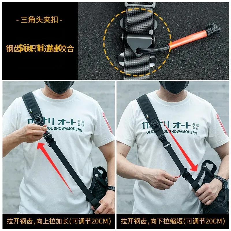 2025 techwear sangle d'épaule tactique à dégagement rapide réglable sac à bandoulière sangle extérieure multifonction accessoires extensibles