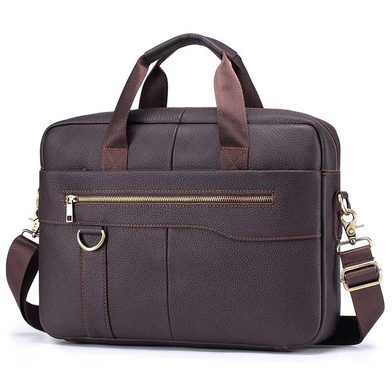 sac à main vintage en cuir véritable pour homme, grand sac pour ordinateur portable, sac de travail en cuir de vachette, sac de voyage d'affaires, sac à bandoulière