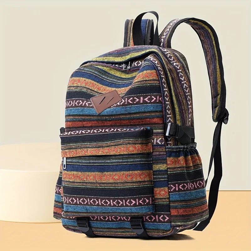 vintage nouveaux sacs à dos patch grande capacité femmes style ethnique voyage sac à dos broderie sac à dos