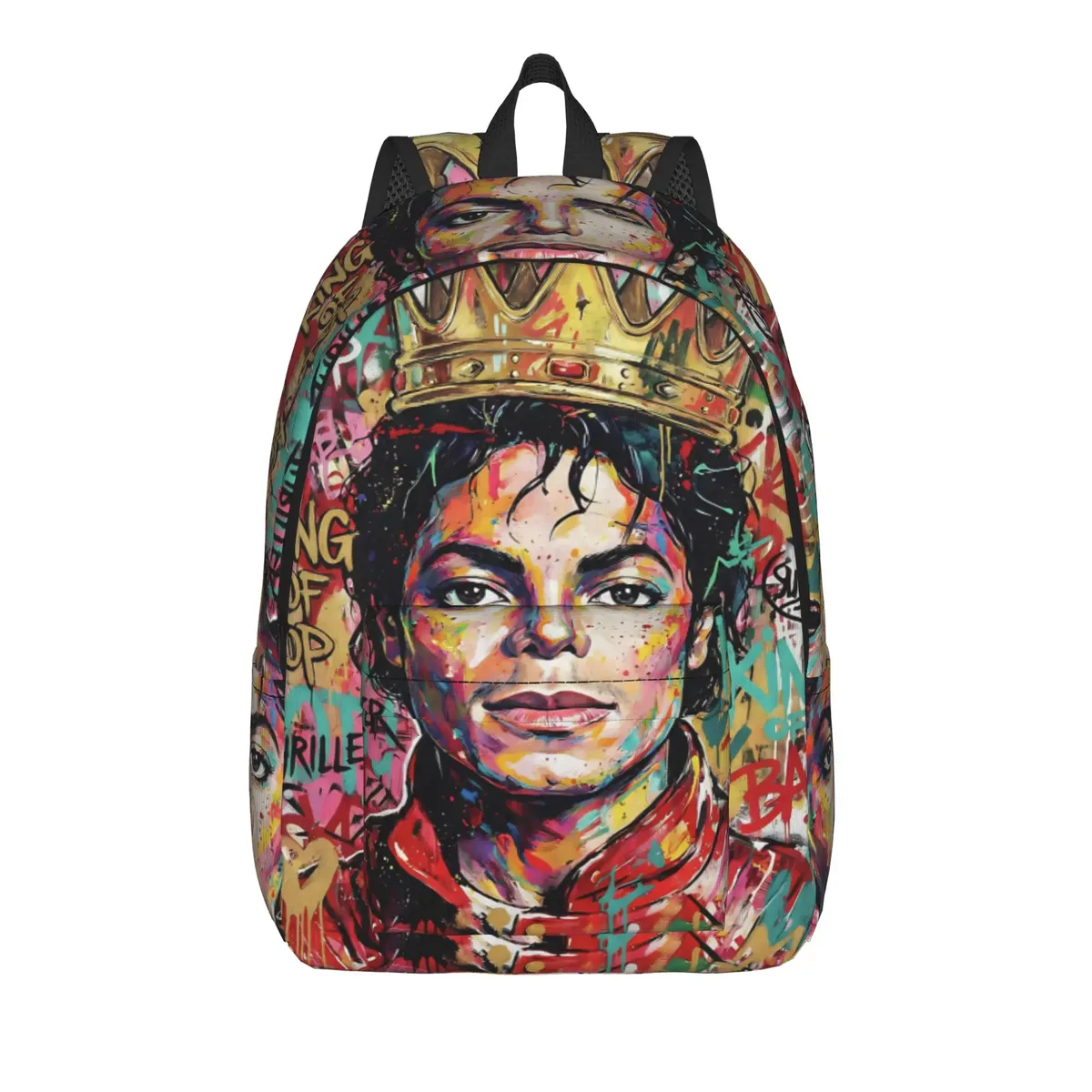 sac à dos michael jacksons musical movie 2026, sac à dos pour lycée et affaires, pour hommes et femmes, sacs en toile pour ordinateur portable