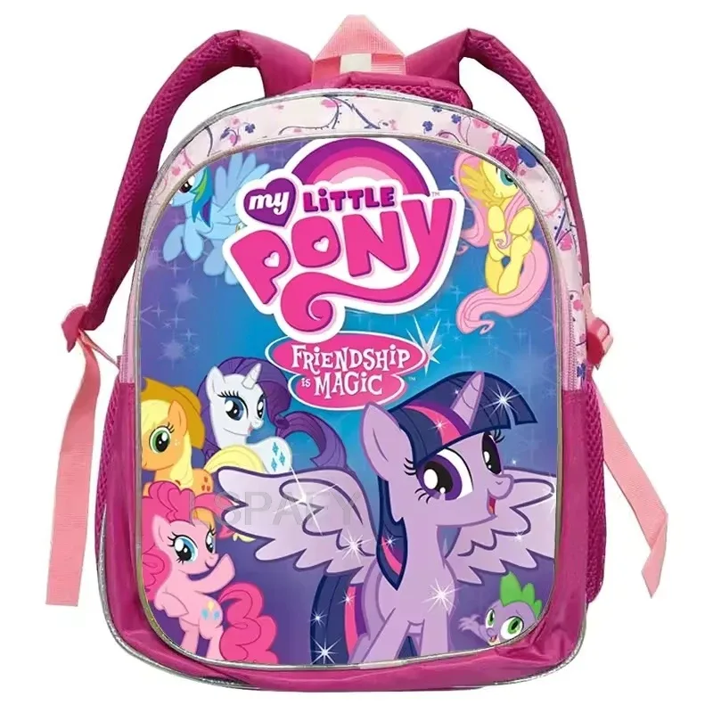 nouveau sac à dos scolaire mignon my little pony pour étudiants, licorne twilight, grande capacité, réduction de la charge, cadeau d'anniversaire