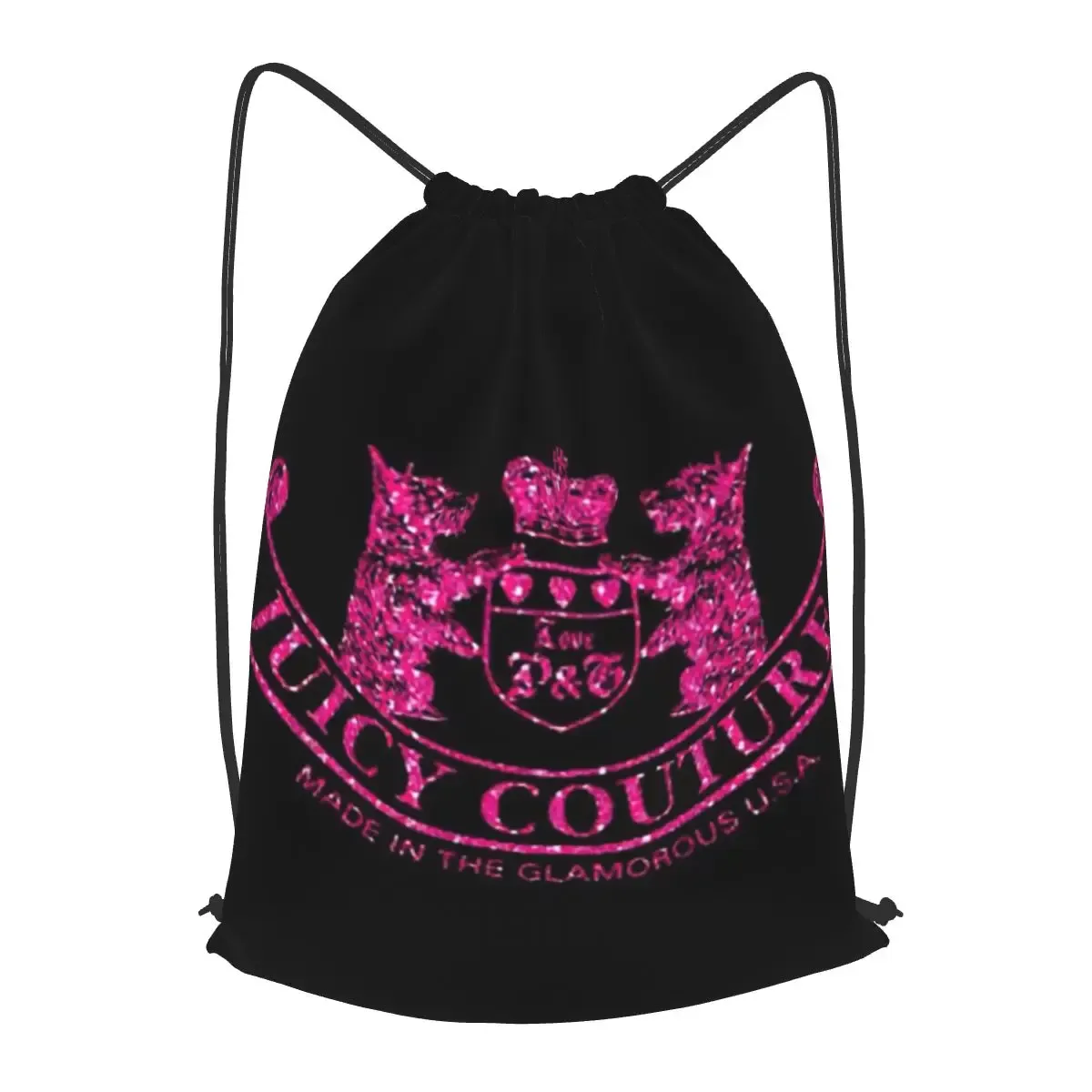 sacs à dos classiques juicy couture, sac de sport portable avec cordon de serrage, sacs à livres pour homme et femme, pour l'école