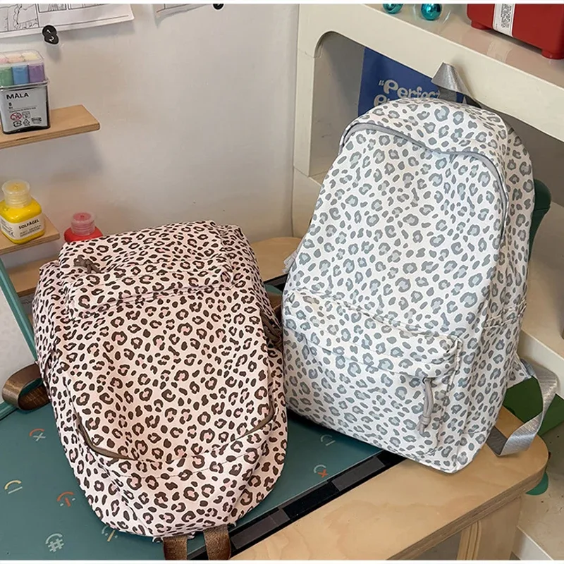 sac à dos léopard tendance, sac d'école, sac de voyage décontracté pour le quotidien, sac à dos léger grande capacité pour ordinateur portable, sac à livres
