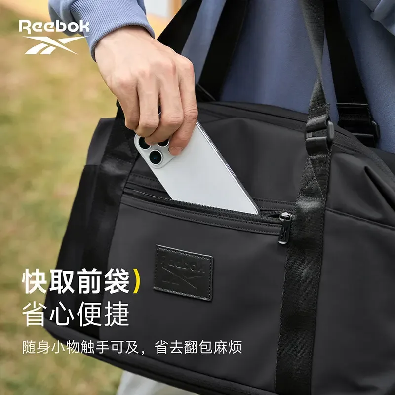 sac de voyage extensible de grande capacité reebok unisexe pour hommes et femmes, sac de transport 30l, sac de week-end, sac de voyage pour la nuit.
