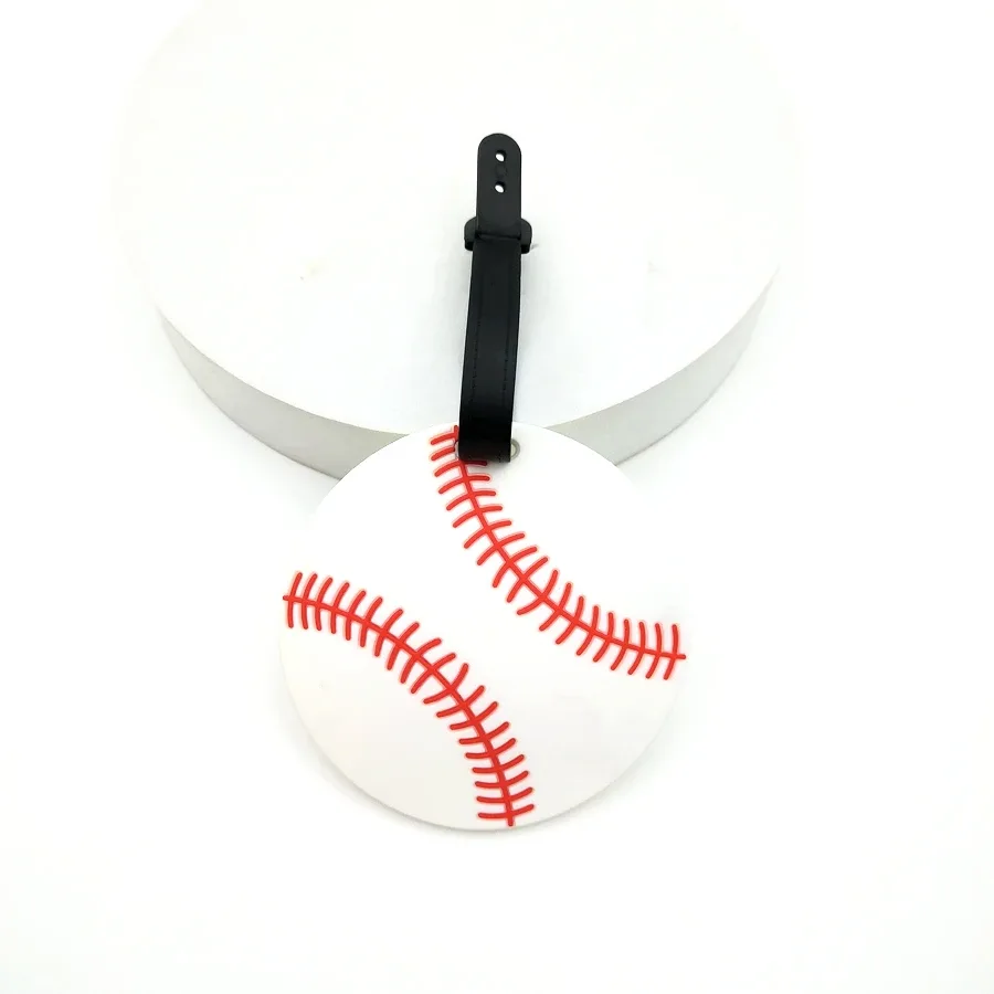 étiquettes à bagages pour les amateurs de basket-ball, de baseball et de football, accessoire de sac de voyage, 1 pièce/3 pièces