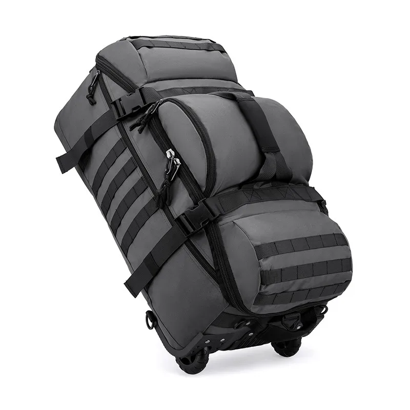 sac de sport pliable à roulettes, sac à dos de sport multifonctionnel pour hommes et femmes, bagage à main pour les voyages et les entraînements