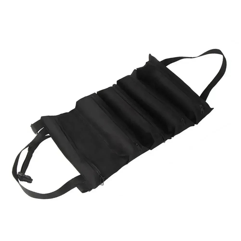 organisateur enroulable pour outils en tissu oxford robuste, étanche, résistant aux déchirures, rangement multi-compartiments pour électriciens mechani y7v1