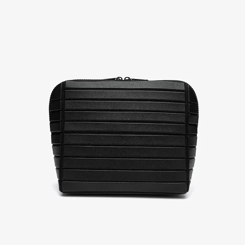 sac de rangement en pvc rayé, grande capacité, pour voyage en plein air, organisateur de produits de toilette, pochette de voyage portable, sac à cosmétiques