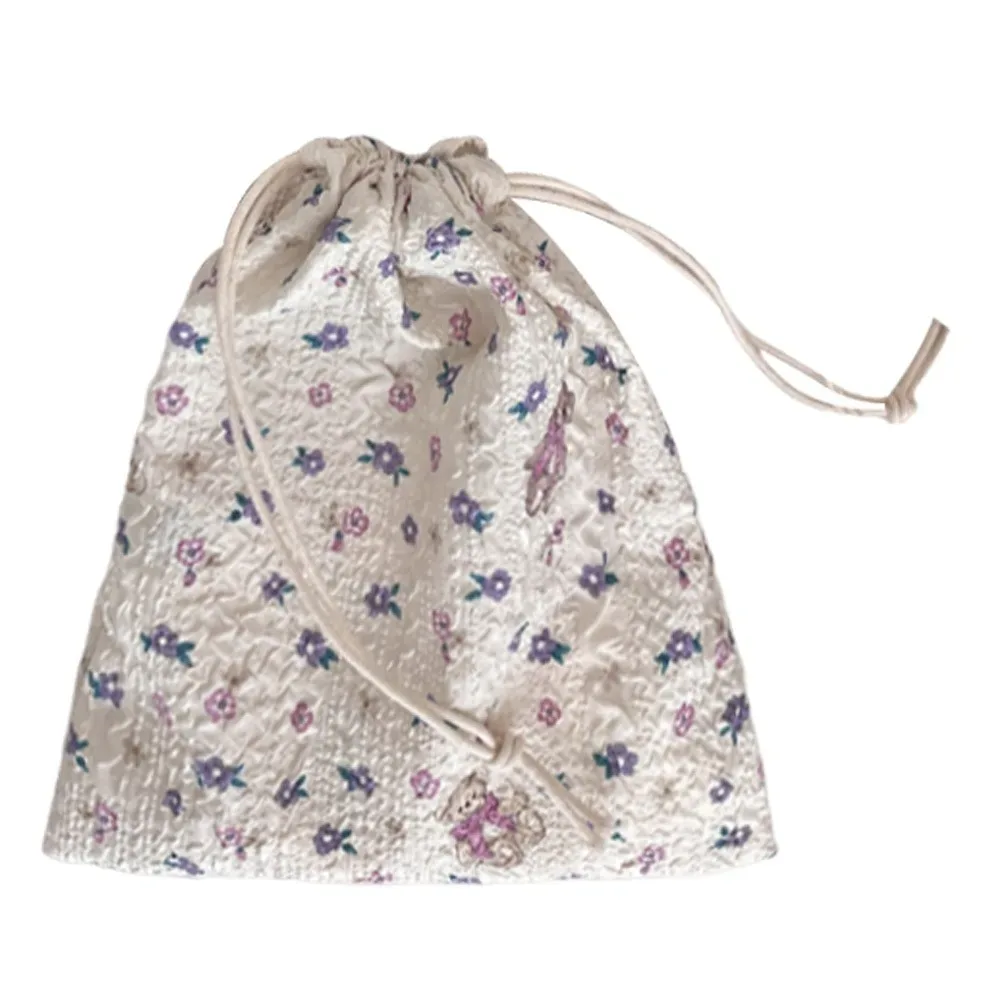 sac cadeau portable pour bricolage, sac d'emballage multifonction anti-poussière pour bonbons, sac de rangement en tissu de grande capacité pour pièces de monnaie
