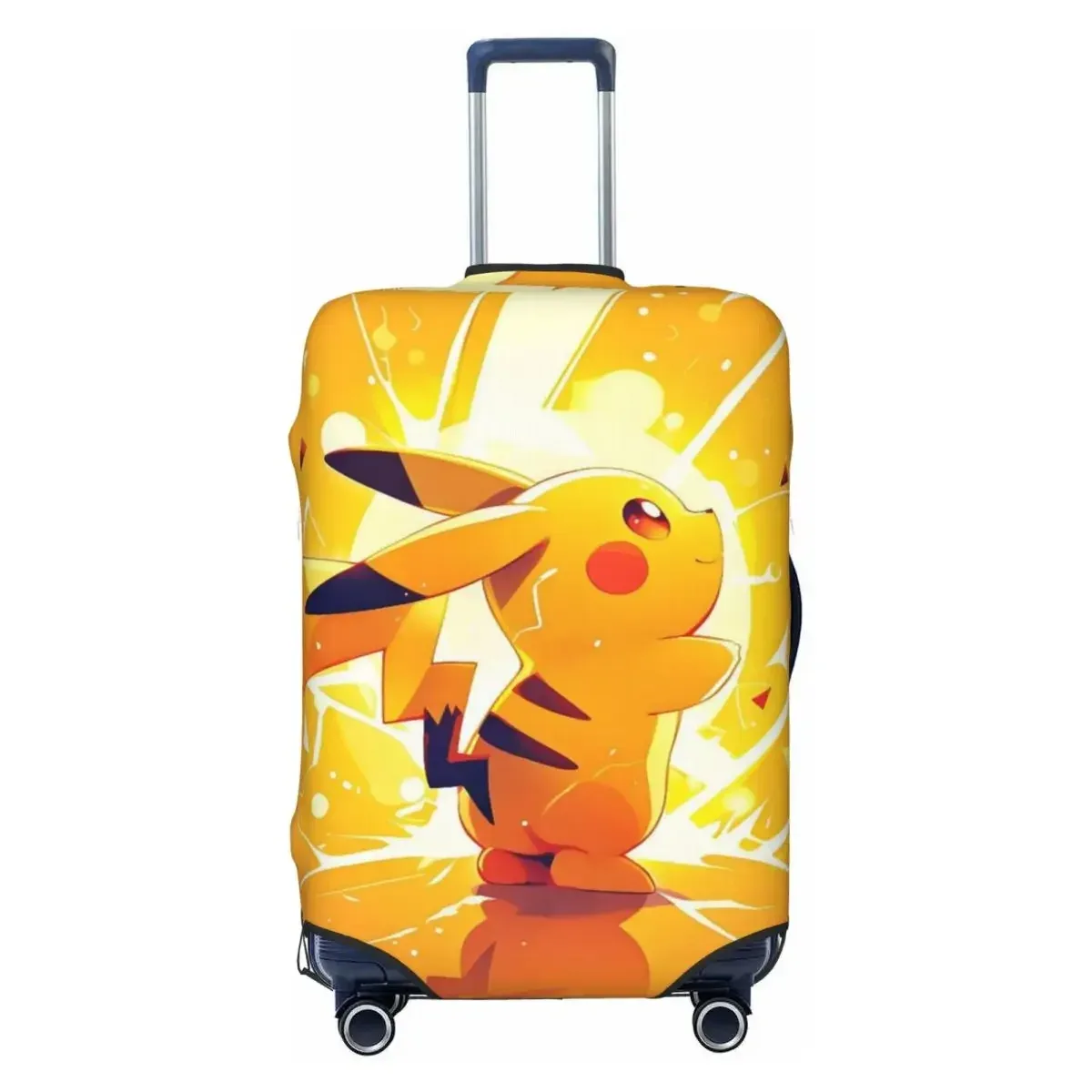 housse de bagage de voyage tendance, design p-pikachizer, élastique, convient aux valises de 18 à 32 pouces, anti-rayures, anti-poussière, lavable